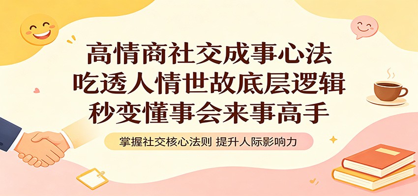 高情商社交成事心法：吃透人情世故底层逻辑，秒变懂事会来事高手