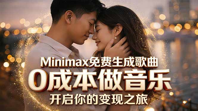 （18401期）Minimax免费生成歌曲实测！0成本做音乐，说唱流行Lofi一键生成