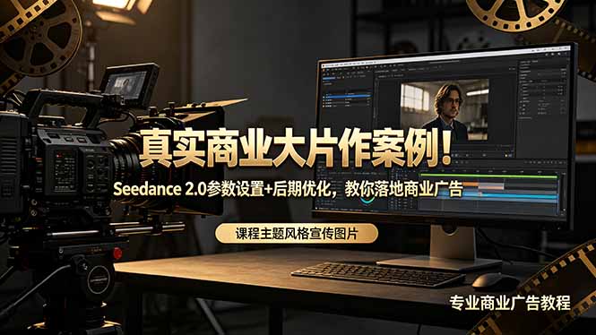 （18484期）真实商业大片作案例！Seedance 2.0参数设置+后期优化，教你落地商业广告