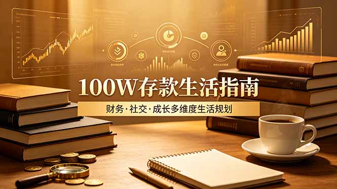 （19121期）付费文章：100W存款生活指南，如何从财务、社交、成长等维度规划自己的生活
