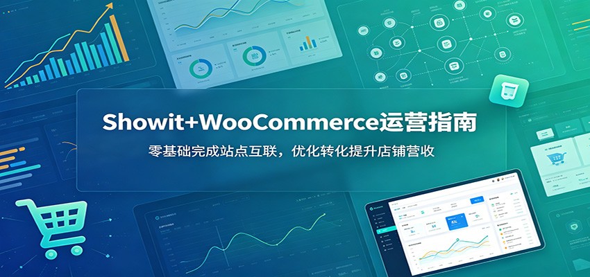 Showit+WooCommerce运营指南：零基础完成站点互联，优化转化提升店铺营收