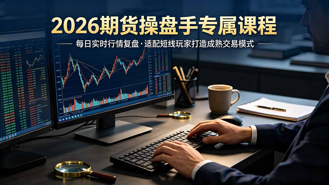 （19300期）2026期货操盘手专属课程-更新7月11，每日实时行情复盘，适配短线玩家打造成熟交易模式