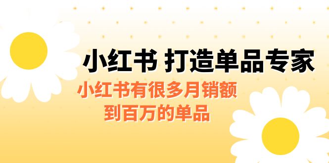 (6541期)某公众号付费文章《小红书 打造单品专家》小红书有很多月销额到百万的单品 (6541期)某公众号付费文章《小红书 打造单品专家》小红书有很多月销额到百万的单品